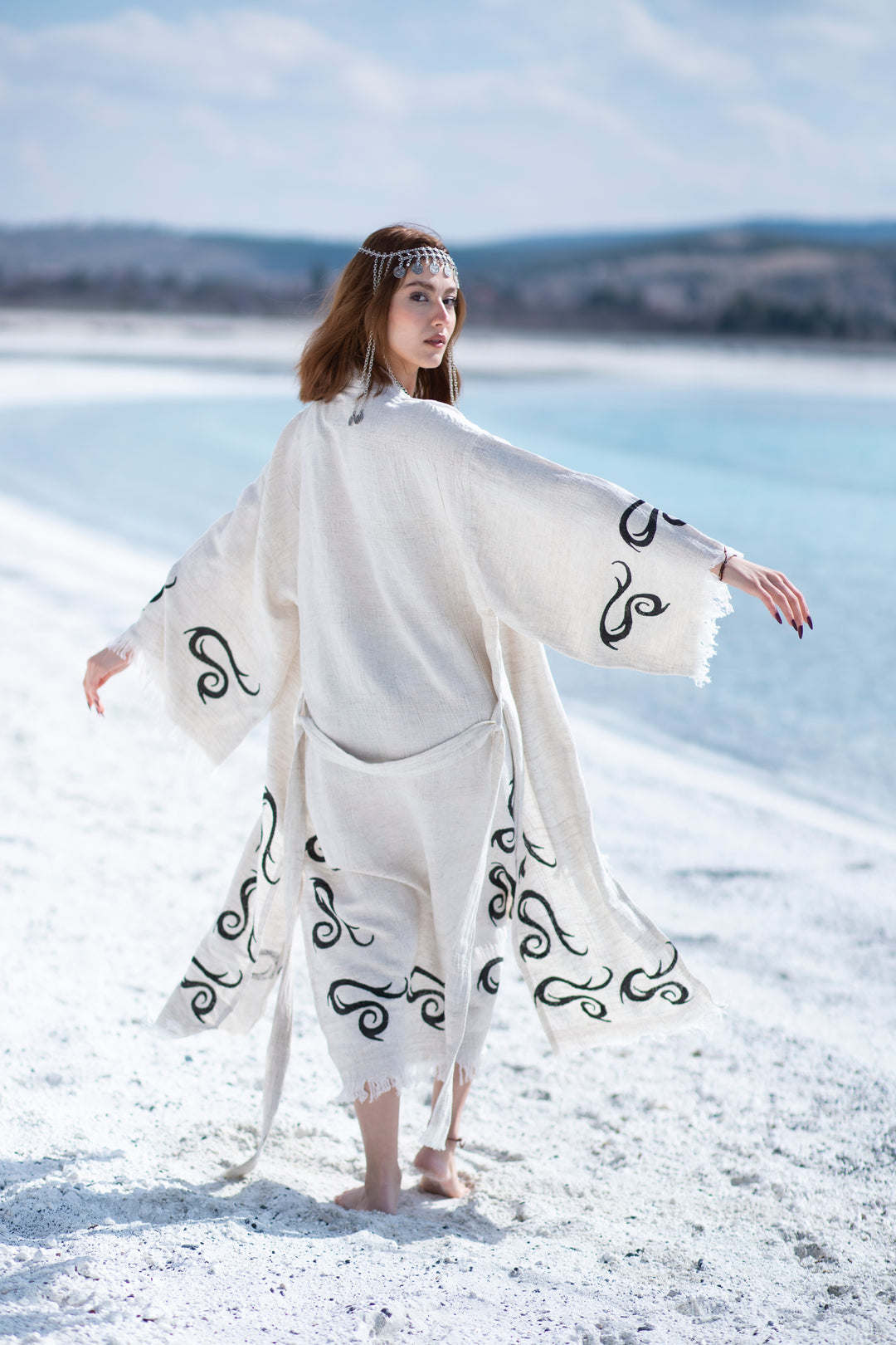 Marrakesh Kimono Robe, Loungewear, Dressing Gown, Festival Boho Kimono