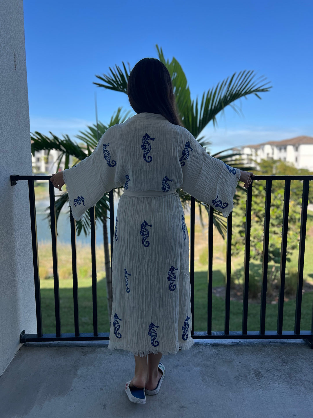 Seahorse Kimono Robe