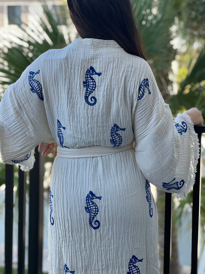 Seahorse Kimono Robe