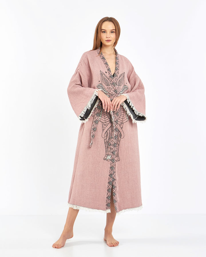 Pink Rose Elephant Robe