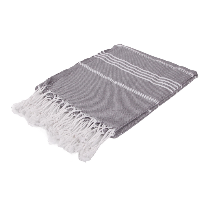 anchor beach towel grey