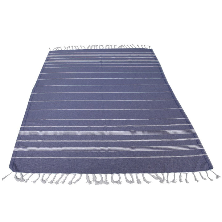 anchor beach towel grey