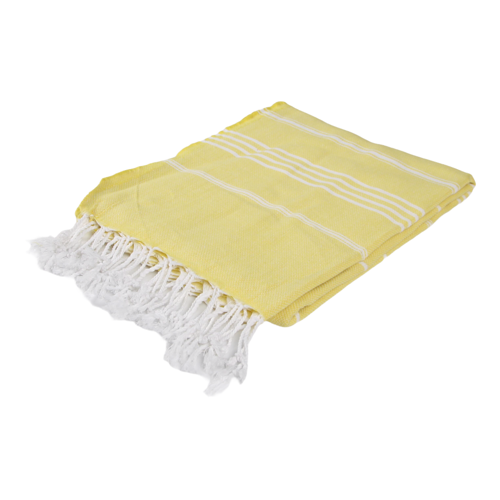 anchor beach towel yellow