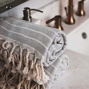 Agora of Smyrna Premium Turkish Bath Towel Cotton & Bamboo Blend